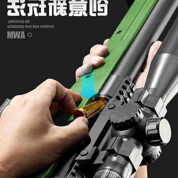 0135shell throwing awm children's toy simulation soft bullet gun 98k g sniper grab large chicken all equipped boy ak
0135shell throwing awm children's toy simulation soft bullet gun 98k g sniper grab large chicken all equipped boy ak