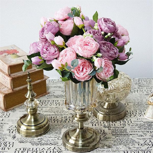 decorative flowers & wreaths 30cm rose pink silk peony artificial bouquet 5 big head 4 bud fake for home wedding decoration marriage faux
decorative flowers & wreaths 30cm rose pink silk peony artificial bouquet 5 big head 4 bud fake for home wedding decoration marriage faux