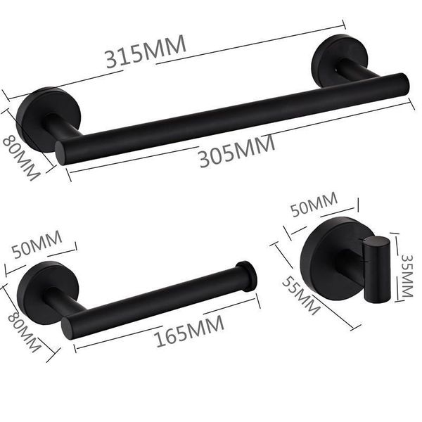 bathroom storage & organization matte black 304 stainless steel toilet paper holder roll towel ring rack accessories
bathroom storage & organization matte black 304 stainless steel toilet paper holder roll towel ring rack accessories