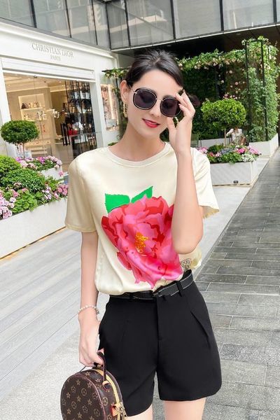 women's t-shirt tk40228fashion & tees 2021 runway luxury european design short print party style t-shirts clot, White
women's t-shirt tk40228fashion & tees 2021 runway luxury european design short print party style t-shirts clot, White