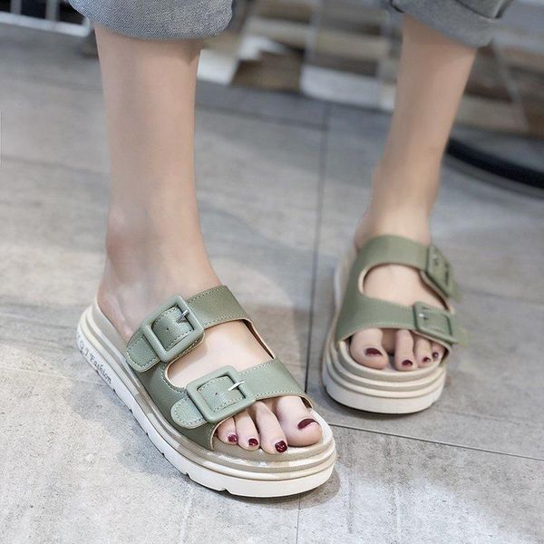 slippers platform sandals women metal buckle thick sole open toe summer hollow chunky slides 2021, Black
slippers platform sandals women metal buckle thick sole open toe summer hollow chunky slides 2021, Black