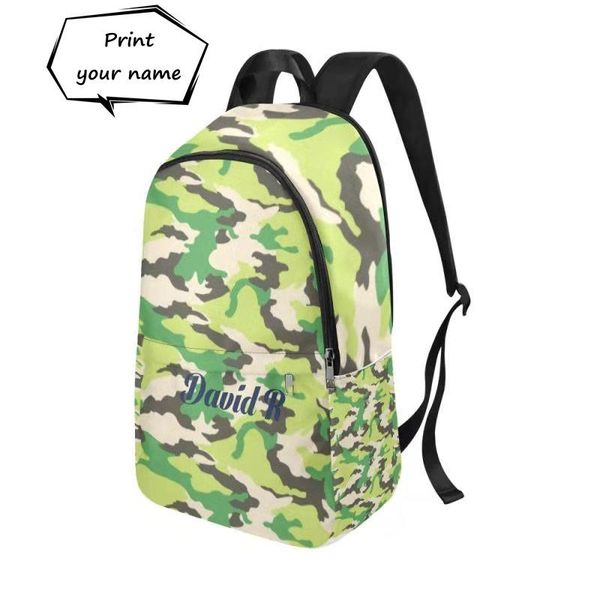 school bags camouflage color fabric bag backpack for boys girls name print custom gifts
school bags camouflage color fabric bag backpack for boys girls name print custom gifts