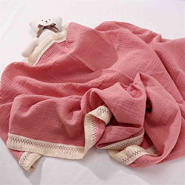 115x115cm born swaddle muslin solid tassel baby receiving wrap sleeping quilt 210823
115x115cm born swaddle muslin solid tassel baby receiving wrap sleeping quilt 210823