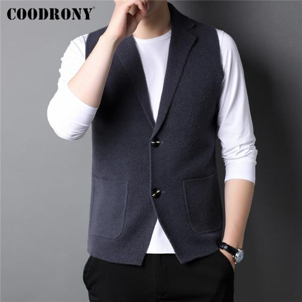 men's sweaters coodrony brand autumn winter arrival soft warm knitwear sleeveless vest sweater business casual cardigan men clothing c2, White;black
men's sweaters coodrony brand autumn winter arrival soft warm knitwear sleeveless vest sweater business casual cardigan men clothing c2, White;black