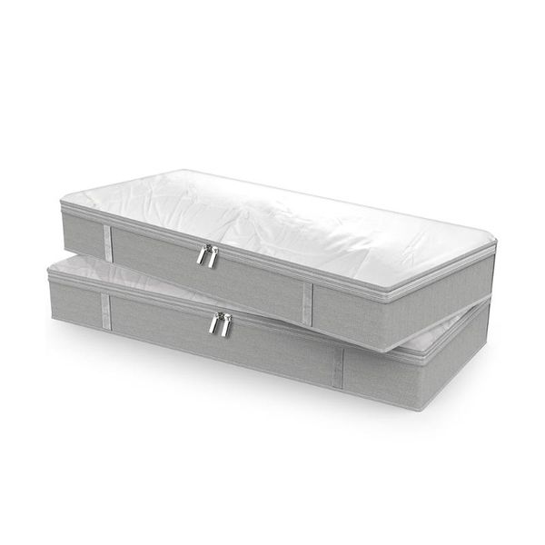 clothing & wardrobe storage foldable under bed bags 2 pack boxes thick breathable underbed clothes zippered organizer
clothing & wardrobe storage foldable under bed bags 2 pack boxes thick breathable underbed clothes zippered organizer