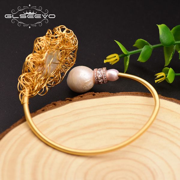bangles bracelet glseevo baroque large pearl winding boutique personalized handmade women's jewelry, Black
bangles bracelet glseevo baroque large pearl winding boutique personalized handmade women's jewelry, Black