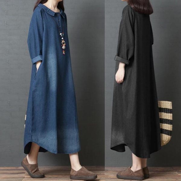 maternity dresses denim long dress spring pregnancy clothes for pregnant women loose turn-down collar sleeve cotton, White
maternity dresses denim long dress spring pregnancy clothes for pregnant women loose turn-down collar sleeve cotton, White