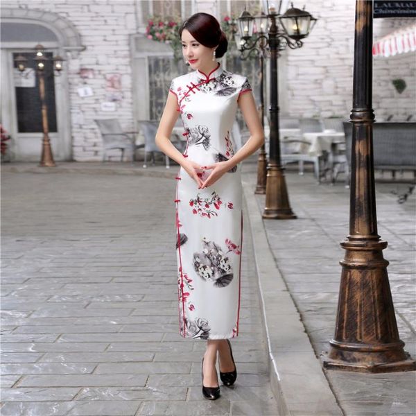 ethnic clothing shanghai story long cheongsam dress traditional chinese faux silk qipao oriental, Red
ethnic clothing shanghai story long cheongsam dress traditional chinese faux silk qipao oriental, Red