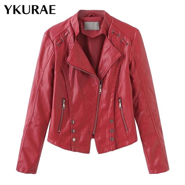 women streetwear coat pu leather jacket female punk outwear ladies motorcycle jackets fashion rivet brand clothing fl045 women's & faux, Black
women streetwear coat pu leather jacket female punk outwear ladies motorcycle jackets fashion rivet brand clothing fl045 women's & faux, Black