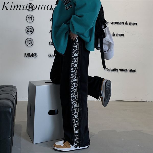 kimutomo korean style printing patchwork pants women spring autumn warm high elastic waist straight pants streetwear casual 210521, Black;white
kimutomo korean style printing patchwork pants women spring autumn warm high elastic waist straight pants streetwear casual 210521, Black;white