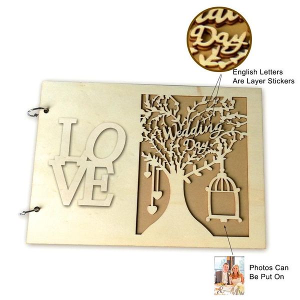 greeting cards 20 pages wooden wedding supplies portable hollow surface po frame notebook guest book
greeting cards 20 pages wooden wedding supplies portable hollow surface po frame notebook guest book