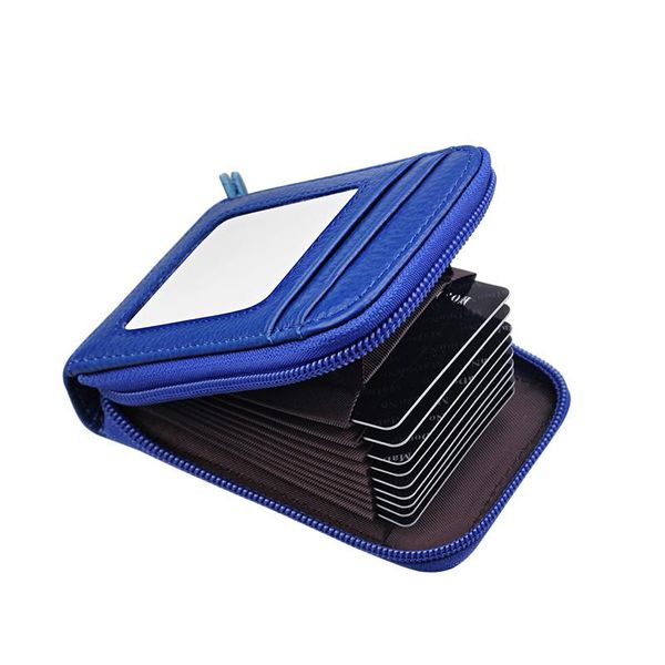 card holders genuine leather organ female id case holder rfid 10 slots business cardholder organizer, Brown;gray
card holders genuine leather organ female id case holder rfid 10 slots business cardholder organizer, Brown;gray