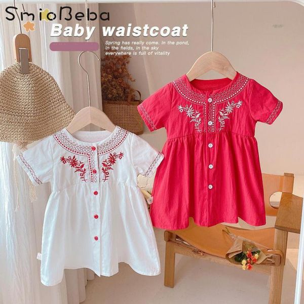 girls dress summer korean infant 1-5 years embroidered skirt chinese style short sleeve princess toddler waistcoat bebek elbise girl's, Red;yellow
girls dress summer korean infant 1-5 years embroidered skirt chinese style short sleeve princess toddler waistcoat bebek elbise girl's, Red;yellow