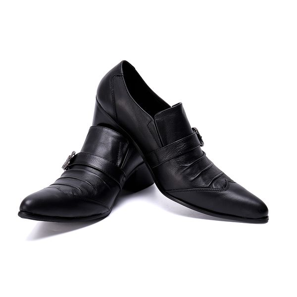 chaussures homme high heels men formal shoes genuine leather pointed toe buckle strap python skin dress business oxford shoes, Black
chaussures homme high heels men formal shoes genuine leather pointed toe buckle strap python skin dress business oxford shoes, Black