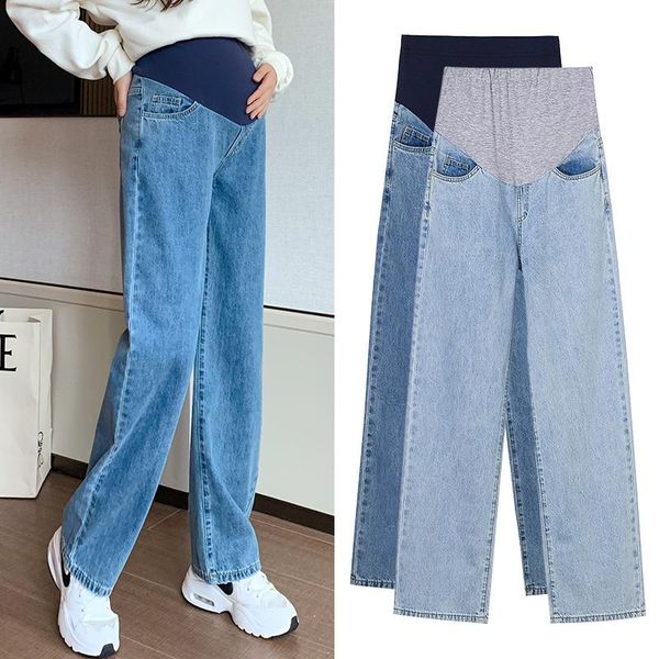 maternity bottoms 8953# autumn fashion denim straight long jeans wide leg loose belly pants clothes for pregnant women pregnancy casual, White
maternity bottoms 8953# autumn fashion denim straight long jeans wide leg loose belly pants clothes for pregnant women pregnancy casual, White
