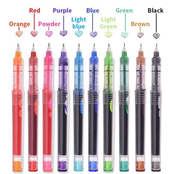 gel pens snowhite straight liquid roller pen 0.5mm10 color set x55 colored signature,writing,painting,office needle
gel pens snowhite straight liquid roller pen 0.5mm10 color set x55 colored signature,writing,painting,office needle