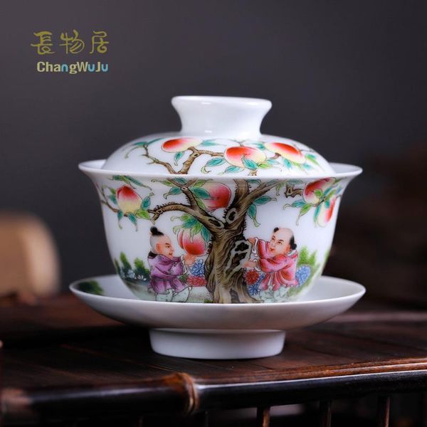 cups & saucers changwuju in jingdezhen chinese tea cup big size hand painted famille rose kung -fu cover eco-friendly
cups & saucers changwuju in jingdezhen chinese tea cup big size hand painted famille rose kung -fu cover eco-friendly