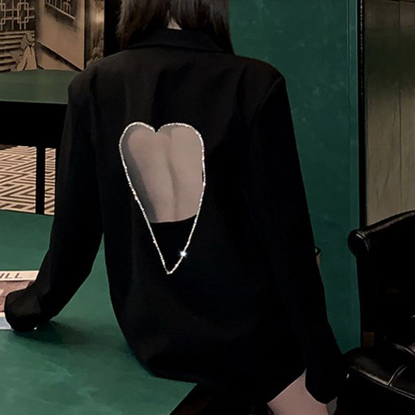 women's suits & blazers deat fashion fall and casual winter long sleeve drop heart-shaped blackless diamond blazer women's coat sl, White;black
women's suits & blazers deat fashion fall and casual winter long sleeve drop heart-shaped blackless diamond blazer women's coat sl, White;black