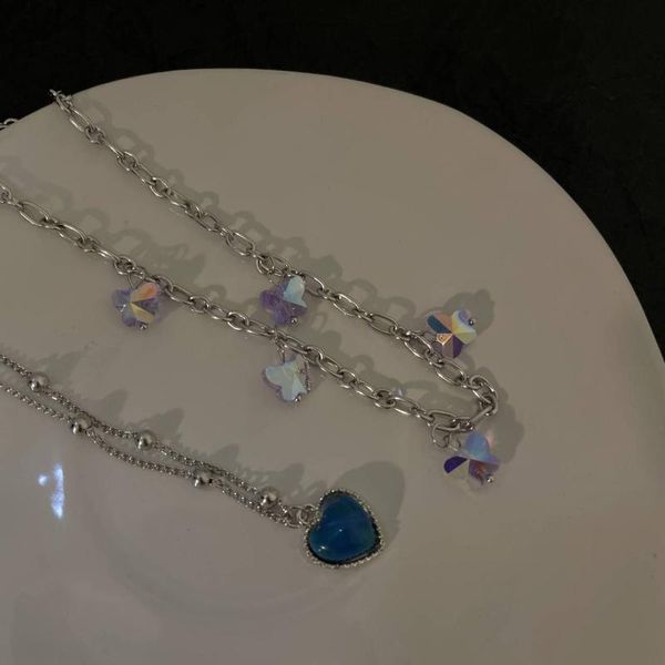 chokers korean charm butterfly clavicle chain crystal necklaces for women metal vintage y2k choker necklace 90s style aesthetics friend, Golden;silver
chokers korean charm butterfly clavicle chain crystal necklaces for women metal vintage y2k choker necklace 90s style aesthetics friend, Golden;silver