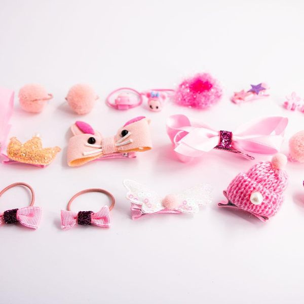 18pcs/set cute cartoon animal elephant rubber band hairpin hair ring accessories set fashion jewelry pink series clips & barrettes, Golden;silver
18pcs/set cute cartoon animal elephant rubber band hairpin hair ring accessories set fashion jewelry pink series clips & barrettes, Golden;silver