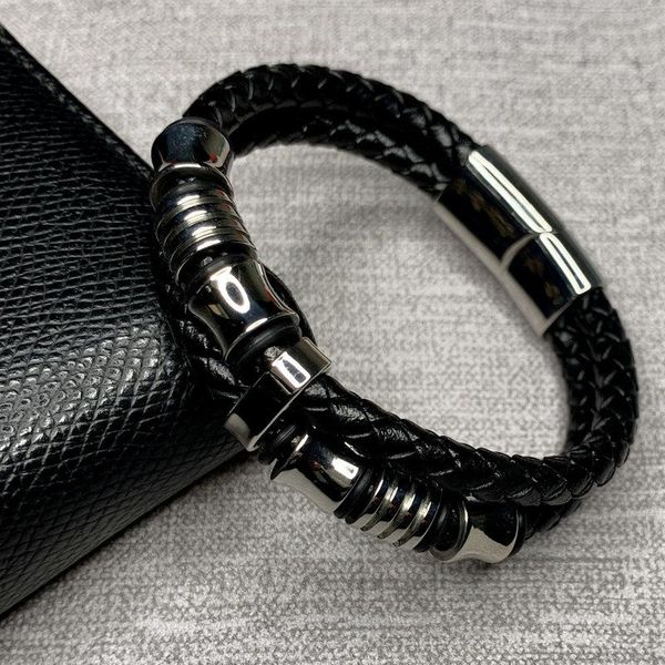 cuff 2021 fashion stainless steel chain genuine leather bracelet men vintage male braid jewelry for women man buddha e0026, White
cuff 2021 fashion stainless steel chain genuine leather bracelet men vintage male braid jewelry for women man buddha e0026, White