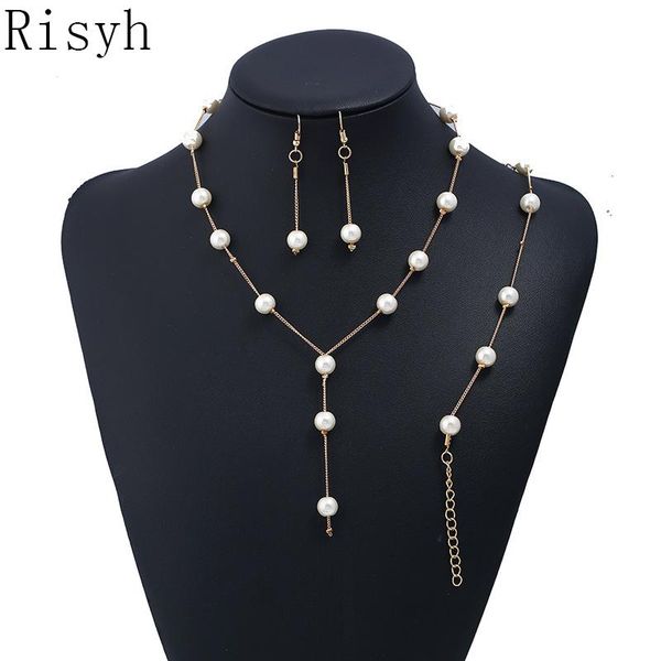 pendant necklaces risyh boutique korean fashion sweet elegance pearl simple temperament necklace set, Silver
pendant necklaces risyh boutique korean fashion sweet elegance pearl simple temperament necklace set, Silver
