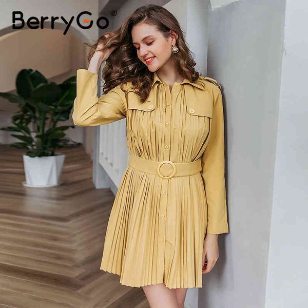 berrygo casual turn-down collar pleated women trench coat single-breasted belt female windbreaker high street ladies wind 210513, Tan;black
berrygo casual turn-down collar pleated women trench coat single-breasted belt female windbreaker high street ladies wind 210513, Tan;black