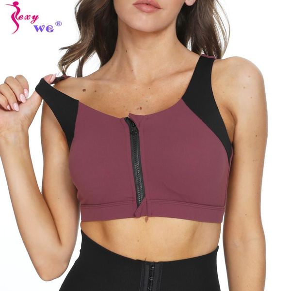 zipper women push up sports bras vest breathable gym shockproof underwear fitness bh athletic running yoga sport clothing, White;black
zipper women push up sports bras vest breathable gym shockproof underwear fitness bh athletic running yoga sport clothing, White;black