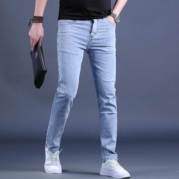 men's jeans men male trousers simple design light blue casual regular straight denim pants
men's jeans men male trousers simple design light blue casual regular straight denim pants