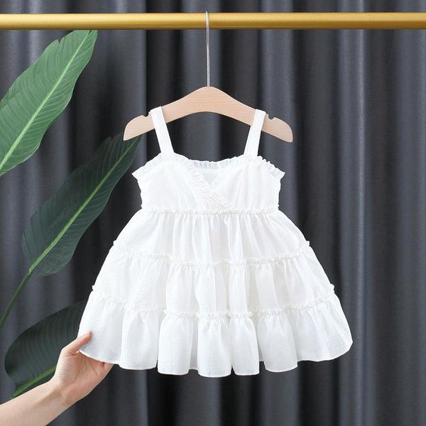 girl's dresses baby girls dress summer kids white chiffon straped princess party birthday for women vest cute children clothes, Red;yellow
girl's dresses baby girls dress summer kids white chiffon straped princess party birthday for women vest cute children clothes, Red;yellow