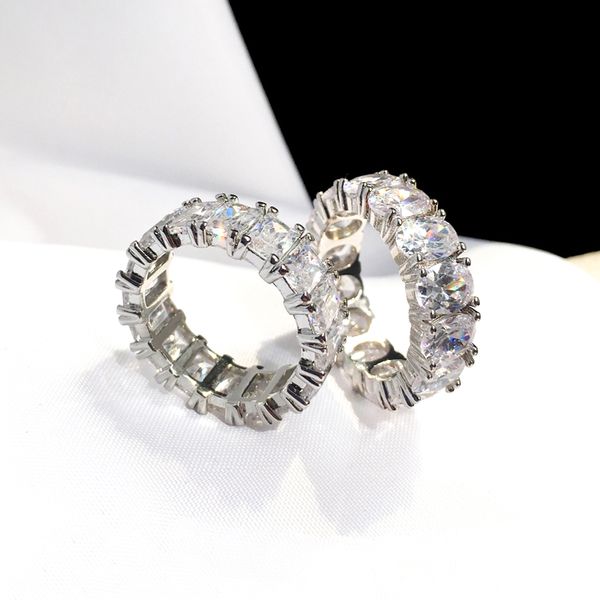 eternal love iced out couple rings woman prong setting zircon copper plating 18k ring for women fashion charm simple wedding engagement brid, Silver
eternal love iced out couple rings woman prong setting zircon copper plating 18k ring for women fashion charm simple wedding engagement brid, Silver