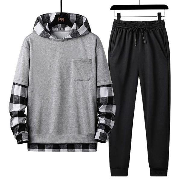men's tracksuits autumn winter casual men sets clothing tracksuit sportsuit hoodies sportswear hooded sweatshirt pant pullover two piec, Gray
men's tracksuits autumn winter casual men sets clothing tracksuit sportsuit hoodies sportswear hooded sweatshirt pant pullover two piec, Gray