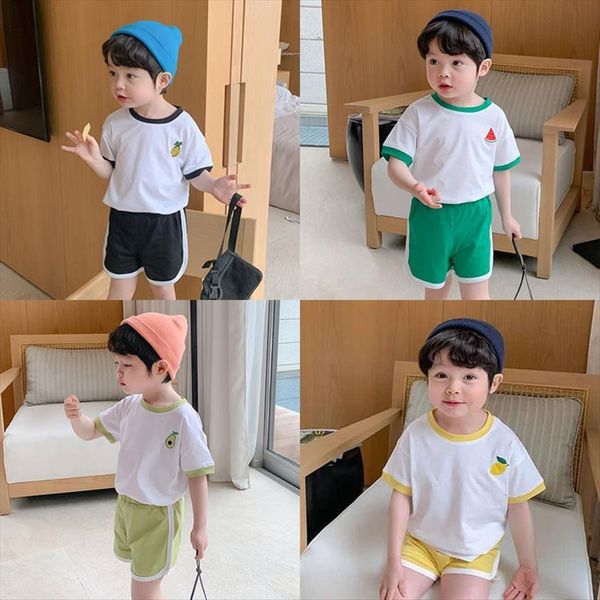 baby boys girls casual suit fruit embroidery short sleeved t shirt shorts kids summer suits children clothes sets 1 8, White
baby boys girls casual suit fruit embroidery short sleeved t shirt shorts kids summer suits children clothes sets 1 8, White