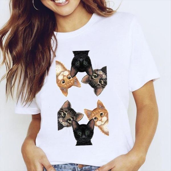 graphic animal cat funny womens t shirt face short sleeve cartoon casual clothes clothing tees print female, White
graphic animal cat funny womens t shirt face short sleeve cartoon casual clothes clothing tees print female, White