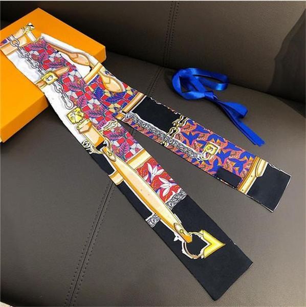 new geometric floral print silk scarf women luxury brand scarve bag ribbons fashion head scarf small long skinny scarves 8x120cm, Blue;gray
new geometric floral print silk scarf women luxury brand scarve bag ribbons fashion head scarf small long skinny scarves 8x120cm, Blue;gray