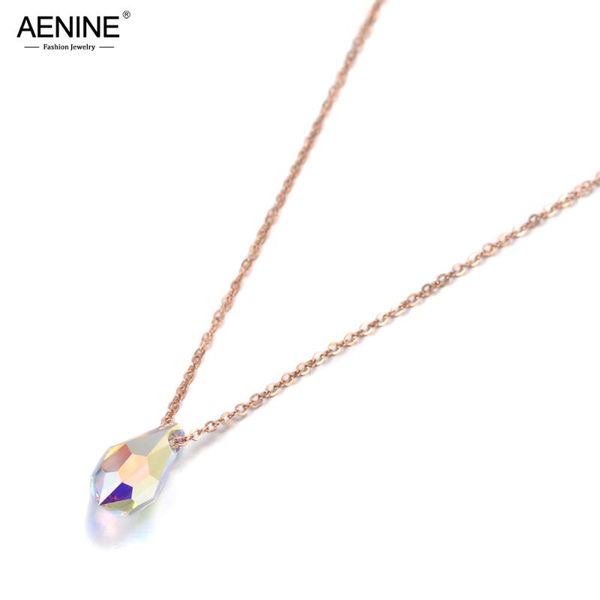 trendy sparkling water drop cz crystal pendant necklace for women rose gold titanium steel chain jewelry an19131 chokers, Golden;silver
trendy sparkling water drop cz crystal pendant necklace for women rose gold titanium steel chain jewelry an19131 chokers, Golden;silver