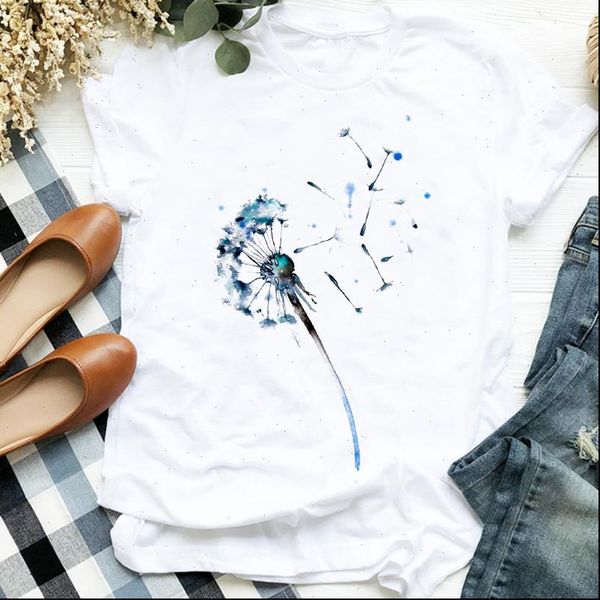 trend dandelion watercolor fashion casual women t shirt 90s print tee clothes graphic, White
trend dandelion watercolor fashion casual women t shirt 90s print tee clothes graphic, White