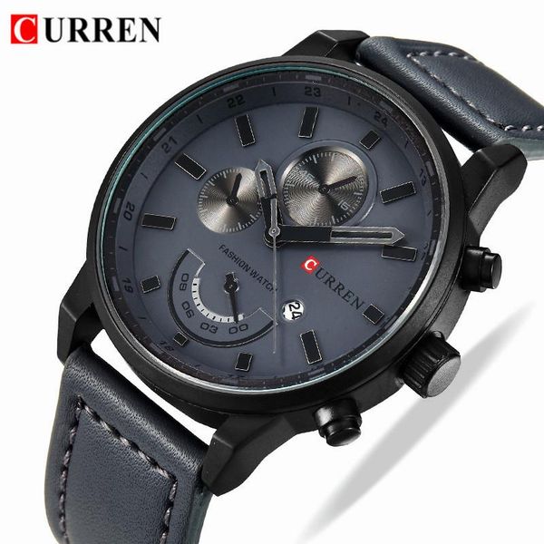 wristwatches curren quartz watch men leather mens watches fashion casual sport clock male relogio masculino, Slivery;brown
wristwatches curren quartz watch men leather mens watches fashion casual sport clock male relogio masculino, Slivery;brown