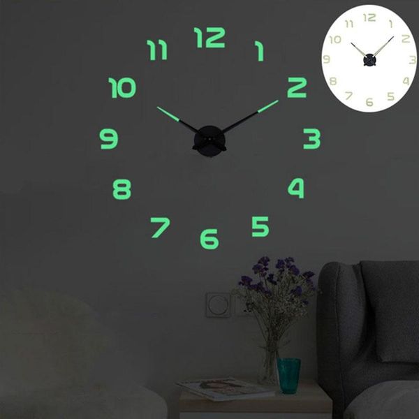 wall clocks 3d luminous acrylic mirror clock quartz home diy decoration big size sticker modern design unique stickers
wall clocks 3d luminous acrylic mirror clock quartz home diy decoration big size sticker modern design unique stickers
