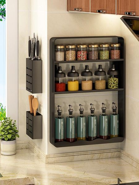 kitchen storage & organization shelving non - perforated wall hanging multi layer seasoning of household articles bathroom shelf
kitchen storage & organization shelving non - perforated wall hanging multi layer seasoning of household articles bathroom shelf