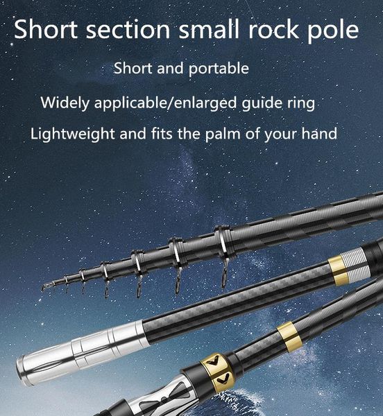 boat fishing rods rocky rod super hard and ultra-light carbon short section 1.8/2.1/2.4/2.7/3.0/3.6 hand sea dual use
boat fishing rods rocky rod super hard and ultra-light carbon short section 1.8/2.1/2.4/2.7/3.0/3.6 hand sea dual use