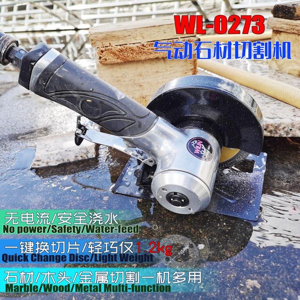 pneumatic tools 3" 4" 5" 7" hand-held water feed cutting tool for stone metal tile air cutter wet marble granite saw
