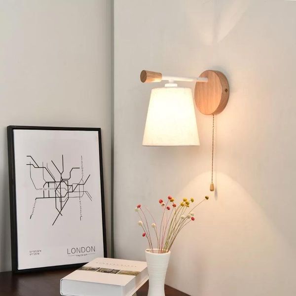 wall lamps creative personality bedlight simple modern cloth lamp corridor porch light solid wood northern europe
wall lamps creative personality bedlight simple modern cloth lamp corridor porch light solid wood northern europe
