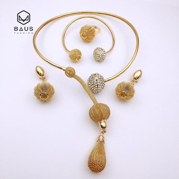 earrings & necklace baus 2021 african bead jewelry set for women party accessories huge vintage fashion dubai gift, Silver
earrings & necklace baus 2021 african bead jewelry set for women party accessories huge vintage fashion dubai gift, Silver