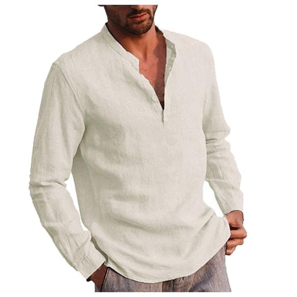 men's casual shirts vintage solid color for men long sleeve stand collar blouse shirt male streetwear plus size handsome, White;black
men's casual shirts vintage solid color for men long sleeve stand collar blouse shirt male streetwear plus size handsome, White;black
