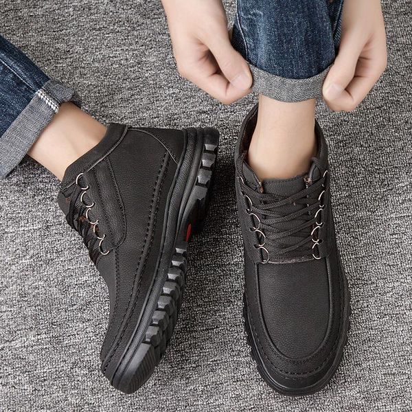 boots short plush keep warm for male autumn winter men's outdoor resistant waterproof platform shoe non-slip, Black
boots short plush keep warm for male autumn winter men's outdoor resistant waterproof platform shoe non-slip, Black