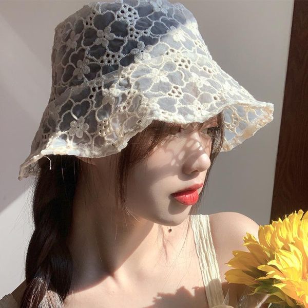 wide brim hats sun hat korean seaside vintage elegant lace bucket women summer beach fashion caps breathable fisherman cap, Blue;gray
wide brim hats sun hat korean seaside vintage elegant lace bucket women summer beach fashion caps breathable fisherman cap, Blue;gray