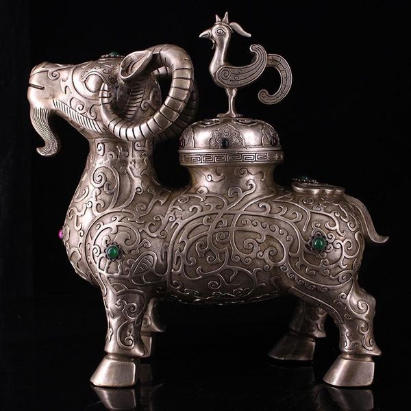 fragrance lamps a collection of pure copper gilt silver inlaid gemstone sheep incense burners handmade by the imperial court qing dynasty
fragrance lamps a collection of pure copper gilt silver inlaid gemstone sheep incense burners handmade by the imperial court qing dynasty