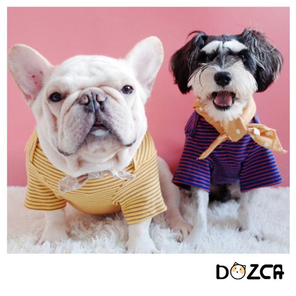 dog apparel striped t-shirt 3 colours cat short sleeve cotton shirt spring summer autumn small medium pet clothes costume supplier
dog apparel striped t-shirt 3 colours cat short sleeve cotton shirt spring summer autumn small medium pet clothes costume supplier