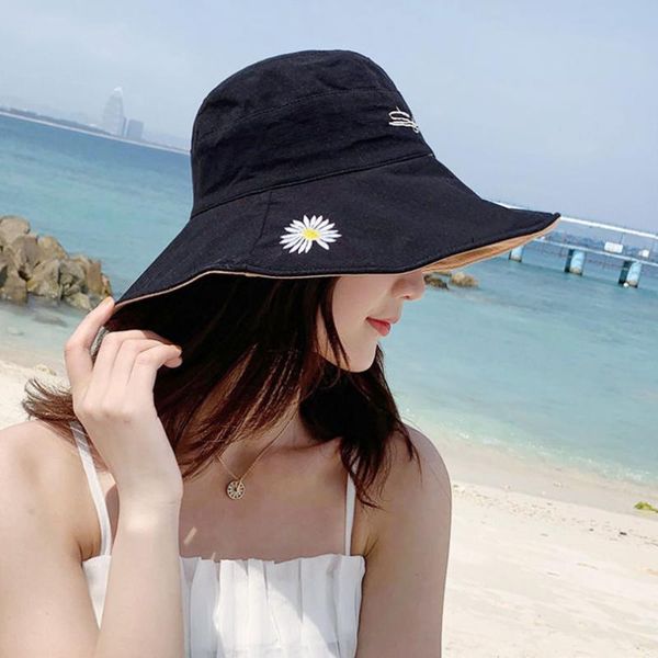 wide brim hats big sun hat daisies double-sided bucket cotton foldable fisherman cap with wind rope women men outdoor sunscreen, Blue;gray
wide brim hats big sun hat daisies double-sided bucket cotton foldable fisherman cap with wind rope women men outdoor sunscreen, Blue;gray